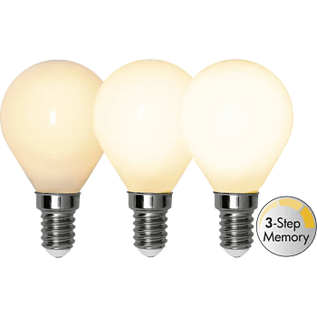 LED Klot E14 4W 3 - stegs dim - Star Trading