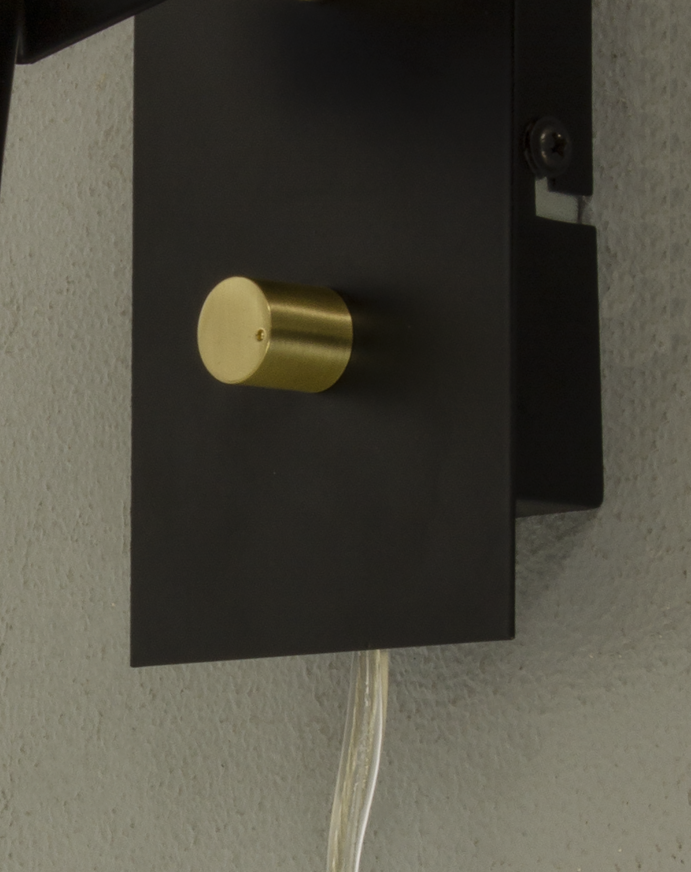 METZ vägglampa, svart/matt mässing - Aneta Lighting - 4