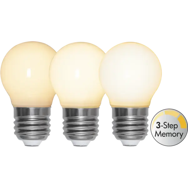 LED Klot E27 4W 3 - stegs dim - Star Trading - 2