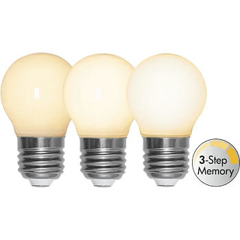 LED Klot E27 4W 3 - stegs dim - Star Trading