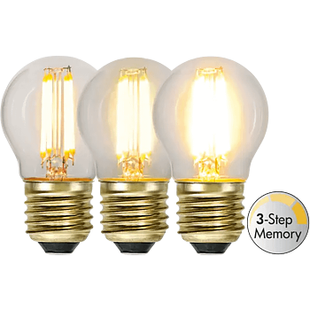 LED - lampa E27 G45 Soft Glow 3 - step memory - Star Trading