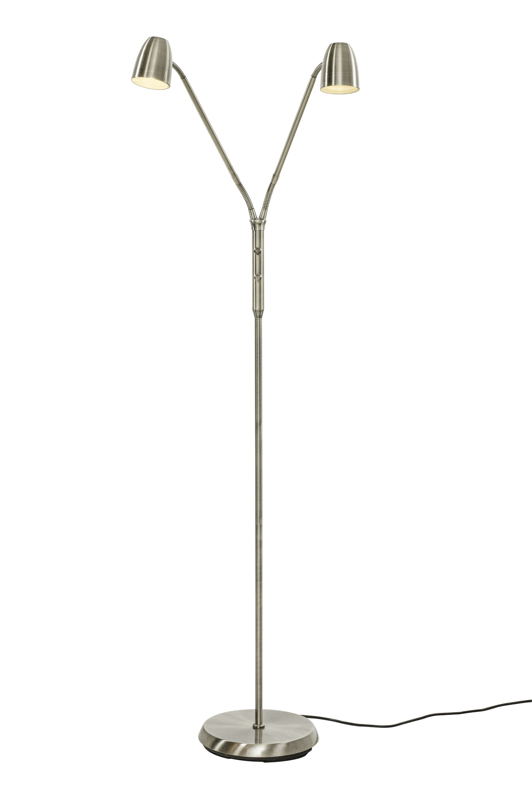 SANDNES golvlampa dubbel, stål - Aneta Lighting