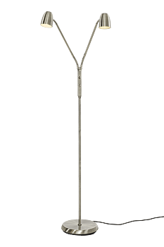 SANDNES golvlampa dubbel, stål - Aneta Lighting