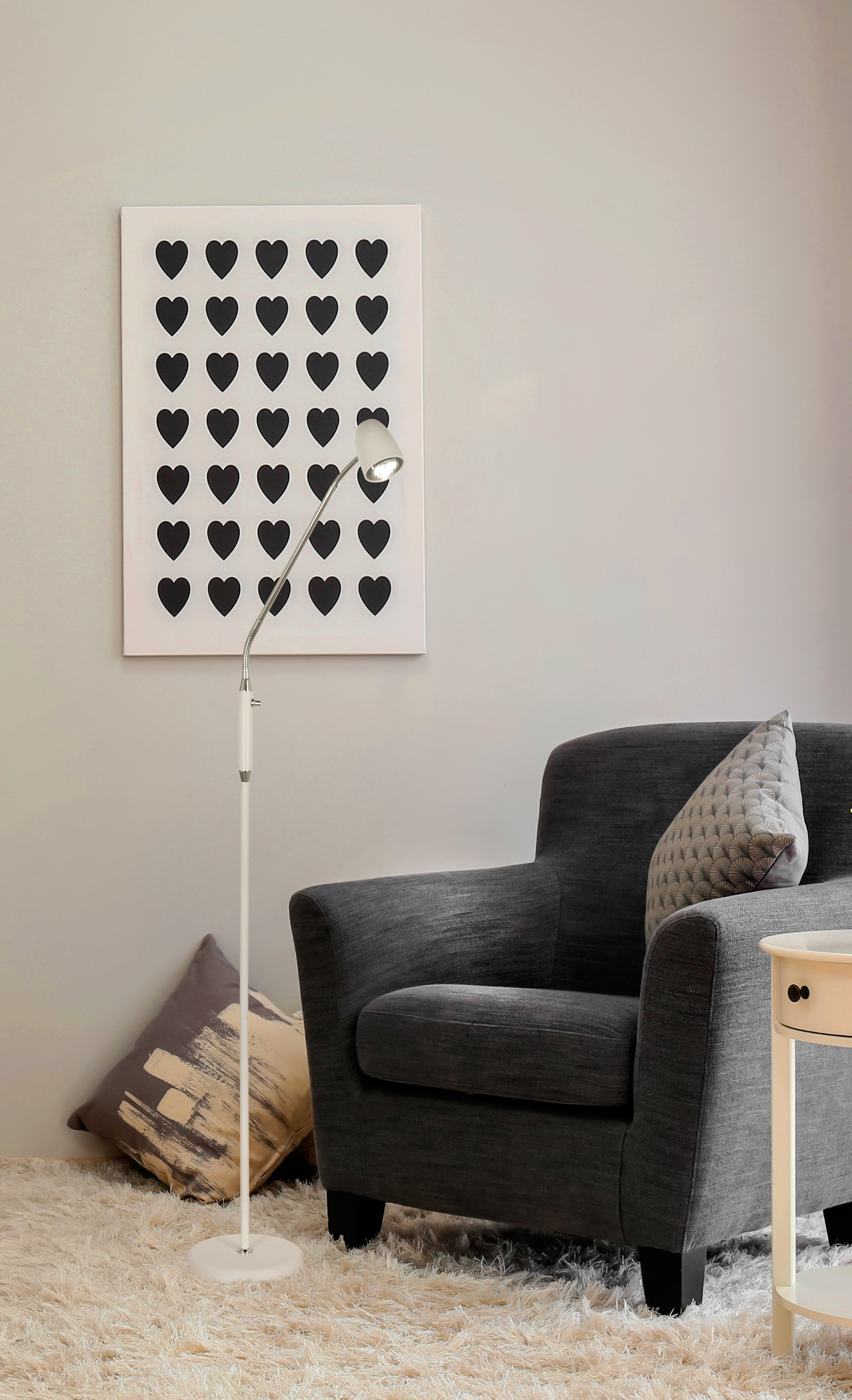 SANDNES golvlampa. vit - Aneta Lighting - 3