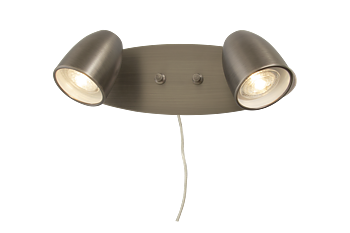 SANDNES vägglampa dubbel, tenn - Aneta Lighting
