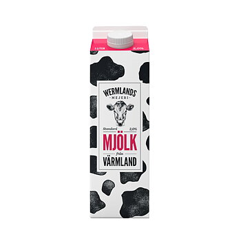 Wermlands Mejeri standardmjölk 1 L. Jmf-pris kr/l: