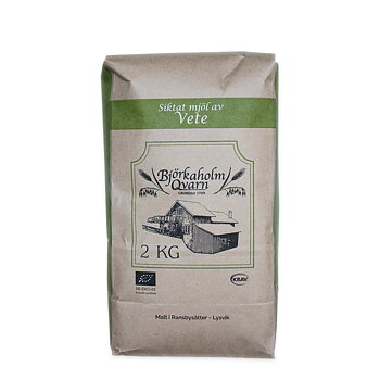 Björkaholm Qvarn siktat vetemjöl KRAV 6 st x 2 kg