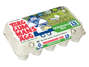 Ägg KRAV 15 pack x 1 krt, Torggummans ägg