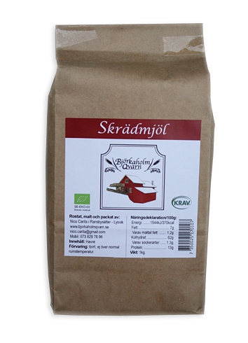 Björkaholm KRAV  Skrädmjöl, 12 st x 1 kg