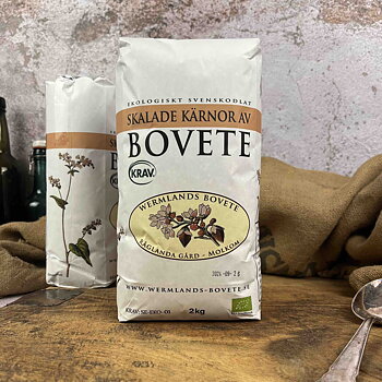 Wermlands Bovete skalade bovetekärnor KRAV 2 kg