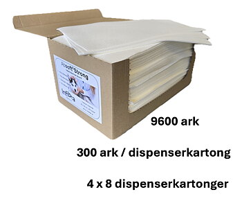 4 x 8st dispenserkartonger - 9600 ark
