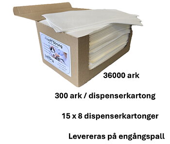 15 x 8st dispenserkartonger - 36000 ark