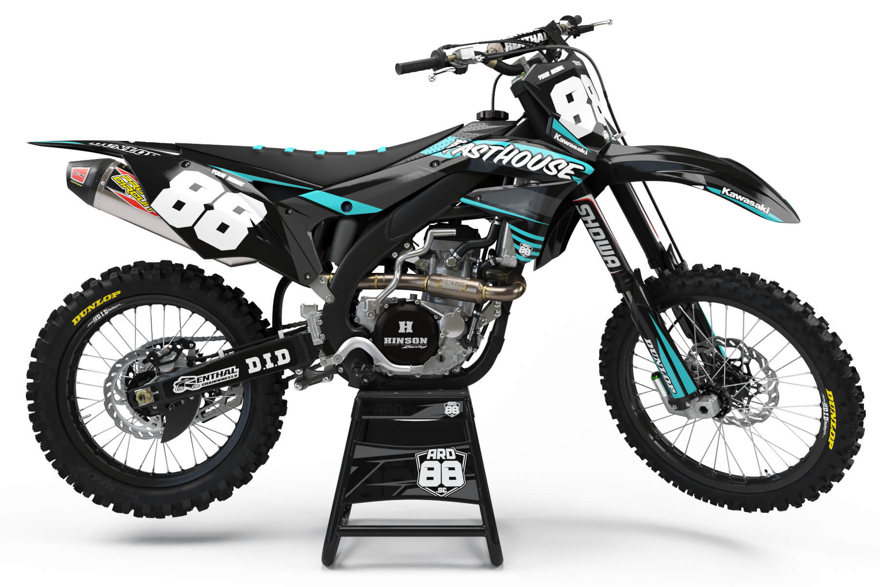 Dekalkit Kawasaki Fast & Teal