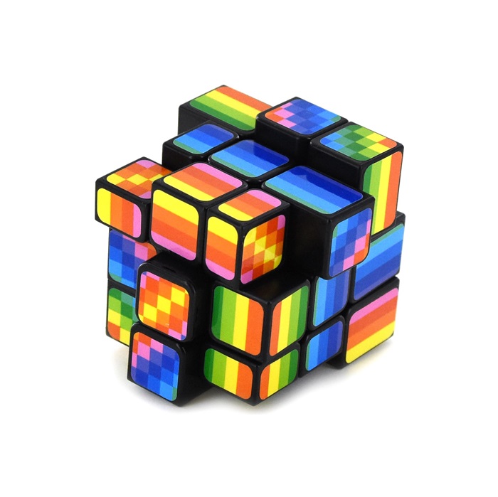 Kub 3x3x3 Regnbåge