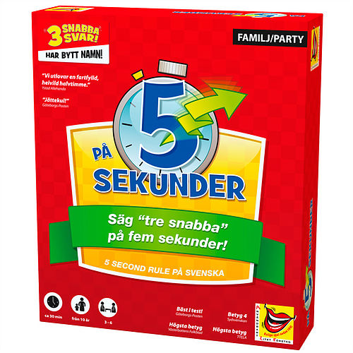 På fem sekunder