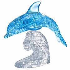 Crystal Puzzle Dolphin (blue)