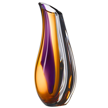 Kosta Boda Orchid Vas Lila/Amber