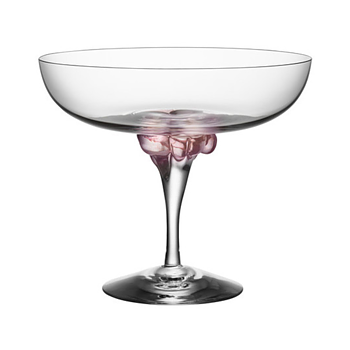 Kosta Boda Sugar Dandy Coupe Rosa