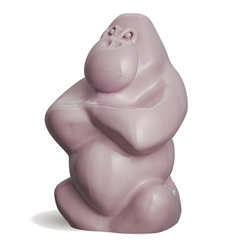 Kosta Boda My Wide Life Skulptur, Gabba Gabba Hey Puderrosa 