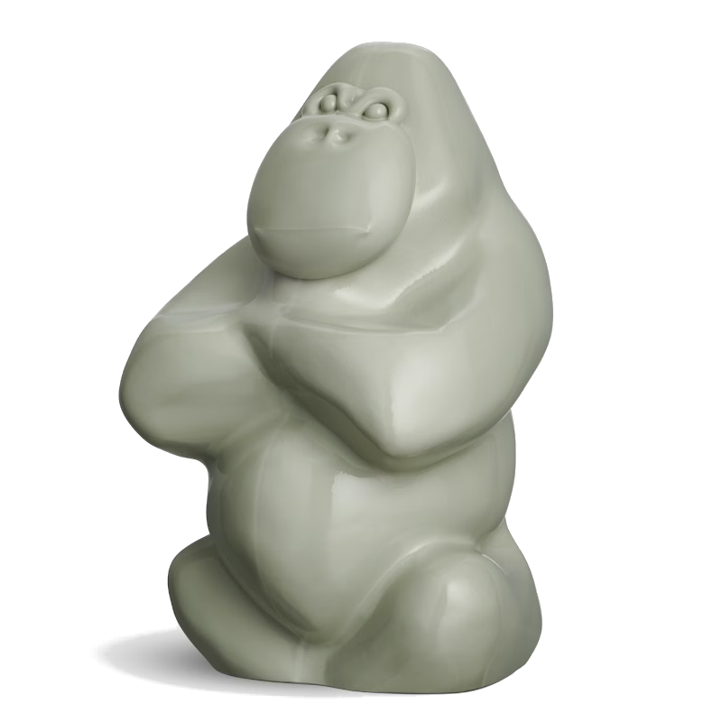Kosta Boda My Wide Life Skulptur, Gabba Gabba Hey Light Beige 
