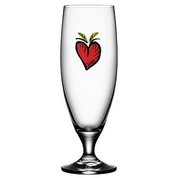 Kosta Boda Friendship Hearts Ölglas
