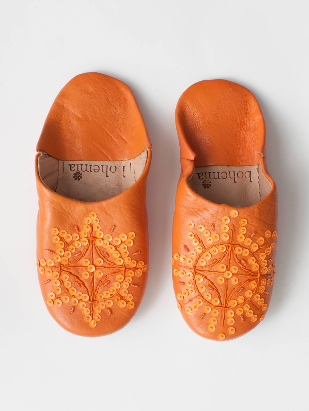 Marockanska Babuche - ORANGE