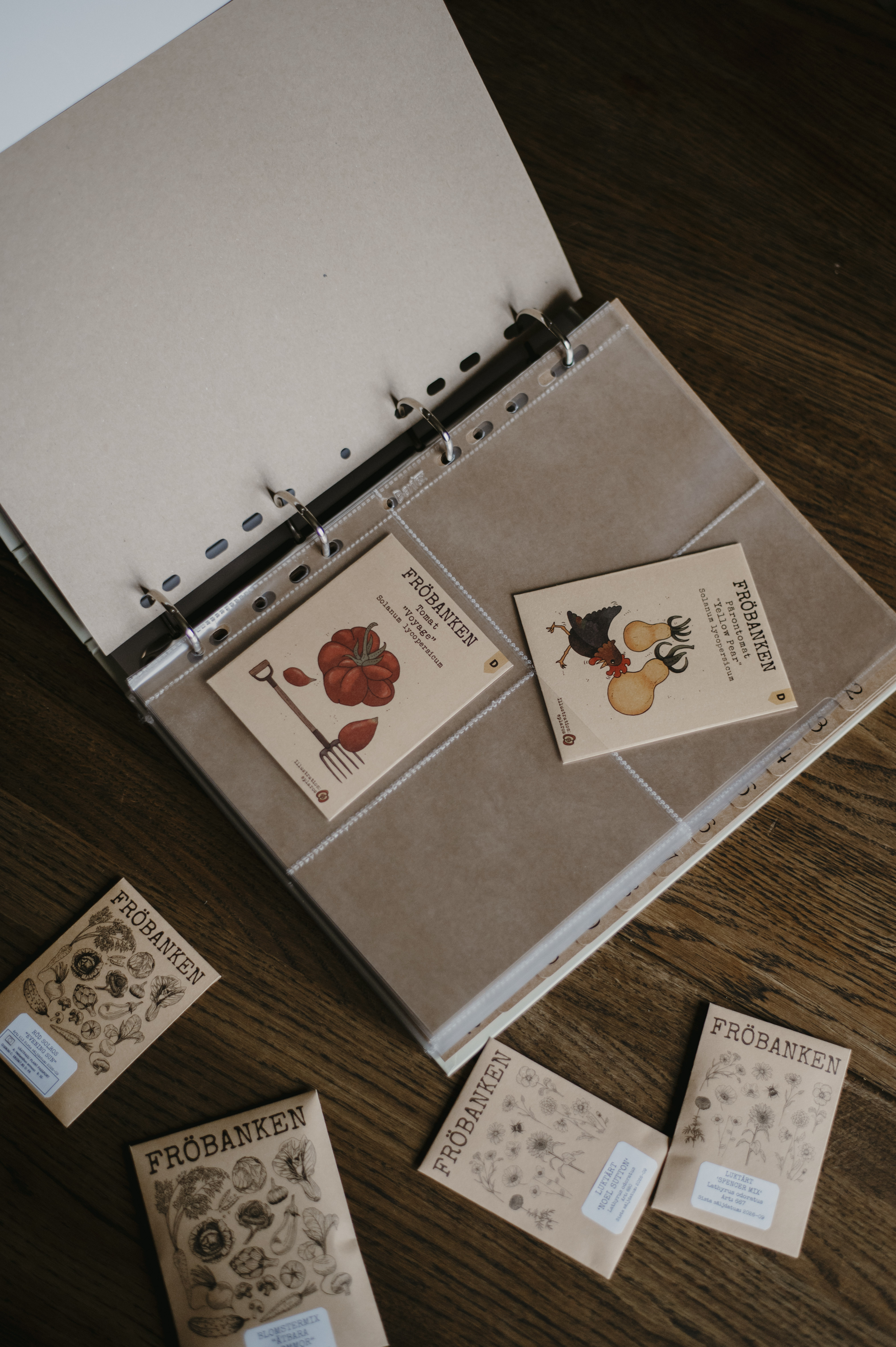 Plastfickor - 10-pack - Förvaring för fröpåsar till vår Fröpärm - Fotofickor