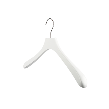 Svängd trägalge i vitt, 42 cm