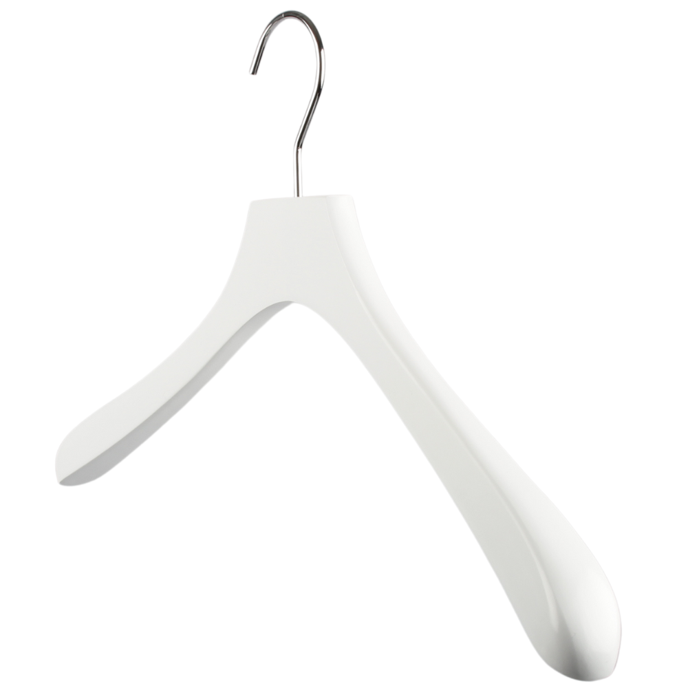 Kaareva puinen levä, valkoinen, 42 cm - 3