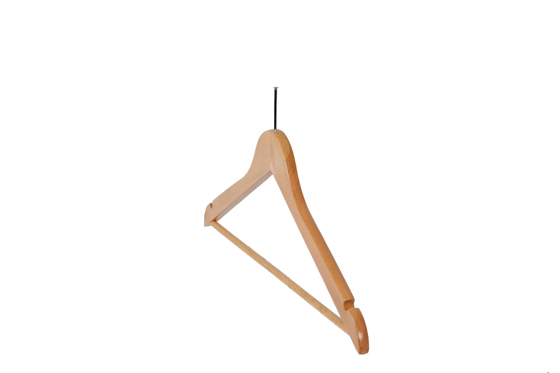 Hanger, bar & hotel print 820B, 45cm, natural, 50pcs / pack.