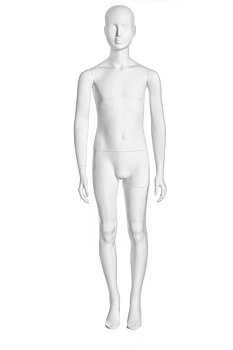 Mannequin CARLO, junior mat hvid