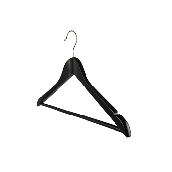 Sorte træalger med stang, 44 cm, 10 stk./pakke