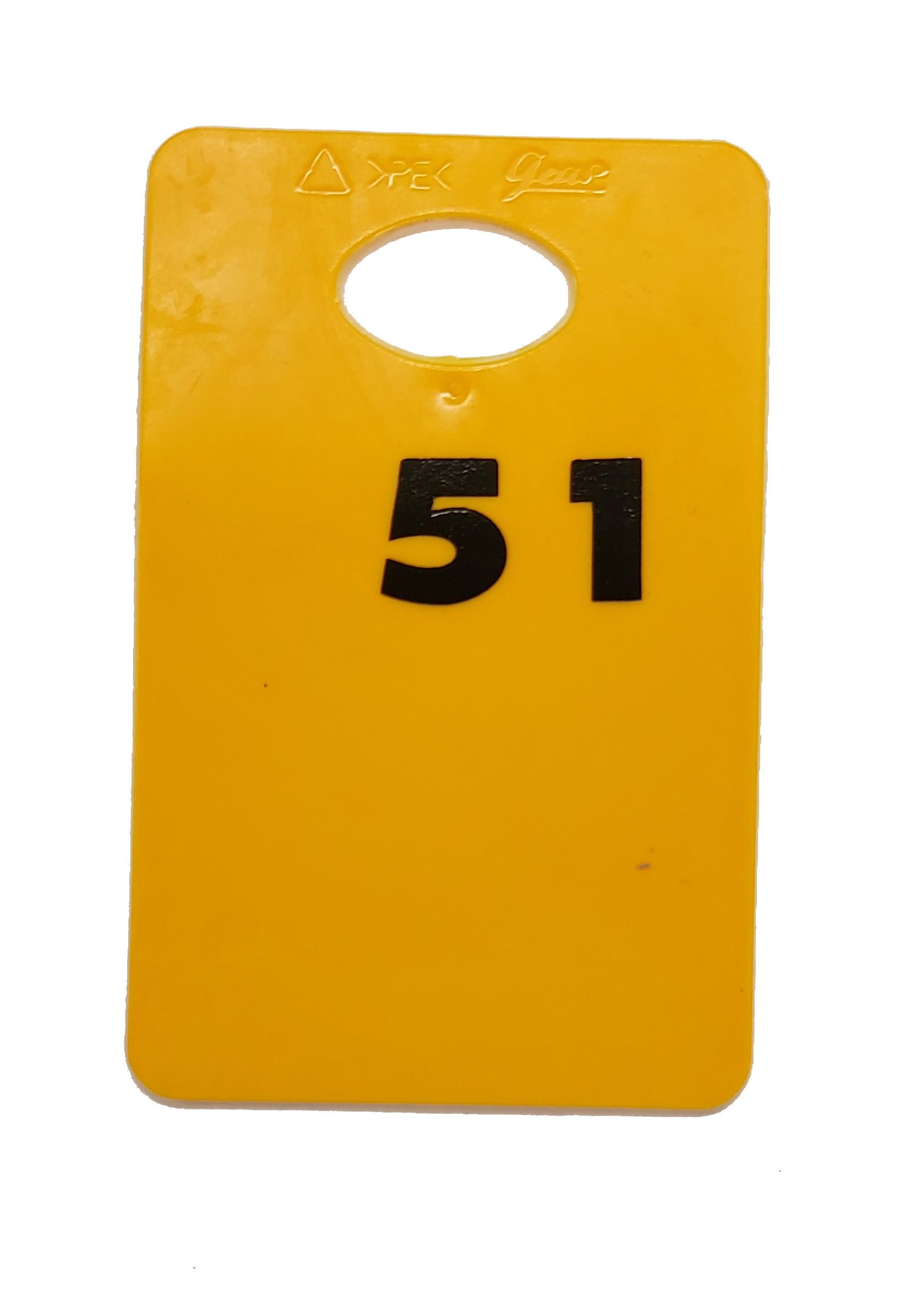 Garderobebakke nummereret, 50 stk. pr. pakke. - 4