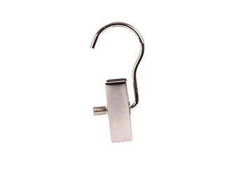Klemme m. rund krog, chrom