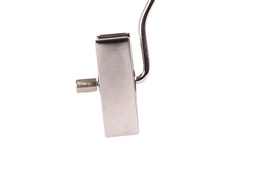 Glove hanger 609 1 clip 5cm, chrome 100pcs / pack. - 3