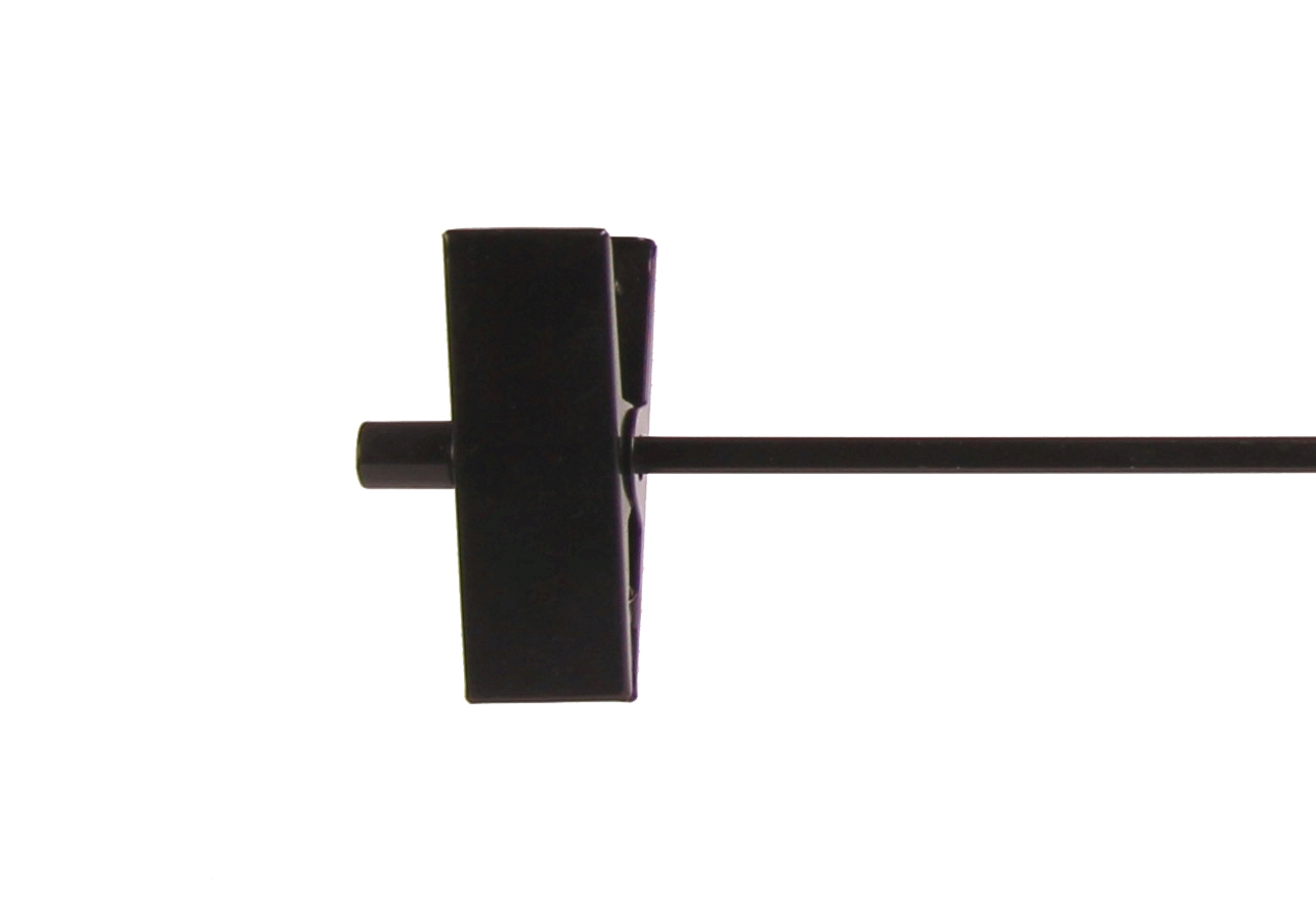 Clip hanger 612 40cm, black, 100pcs / pack. - 3
