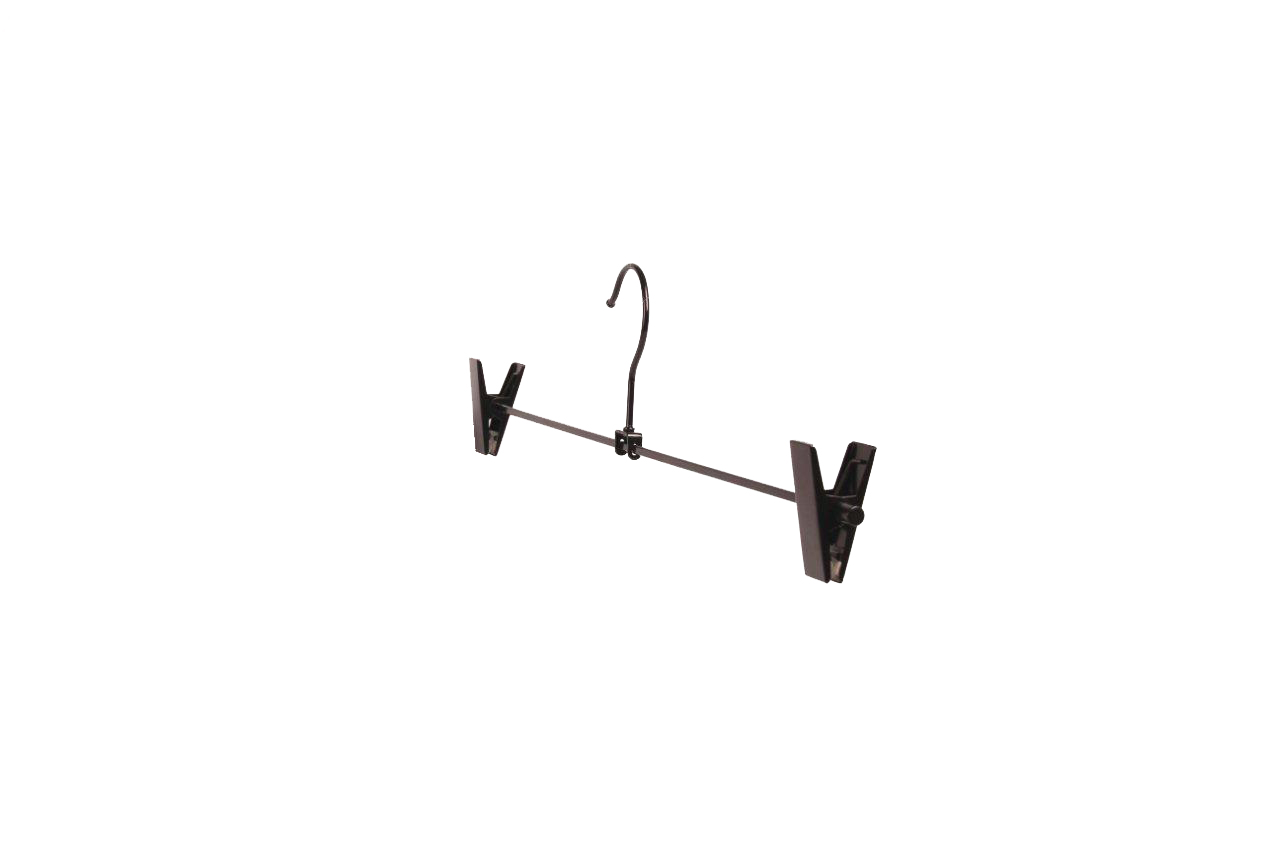 Clip hanger 612 40cm, black, 100pcs / pack. - 2