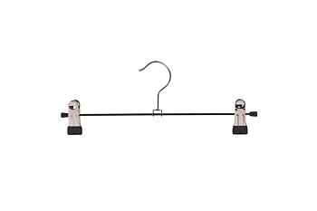 Cliphängare 688 30cm, krom/svart, 100st/förp. 