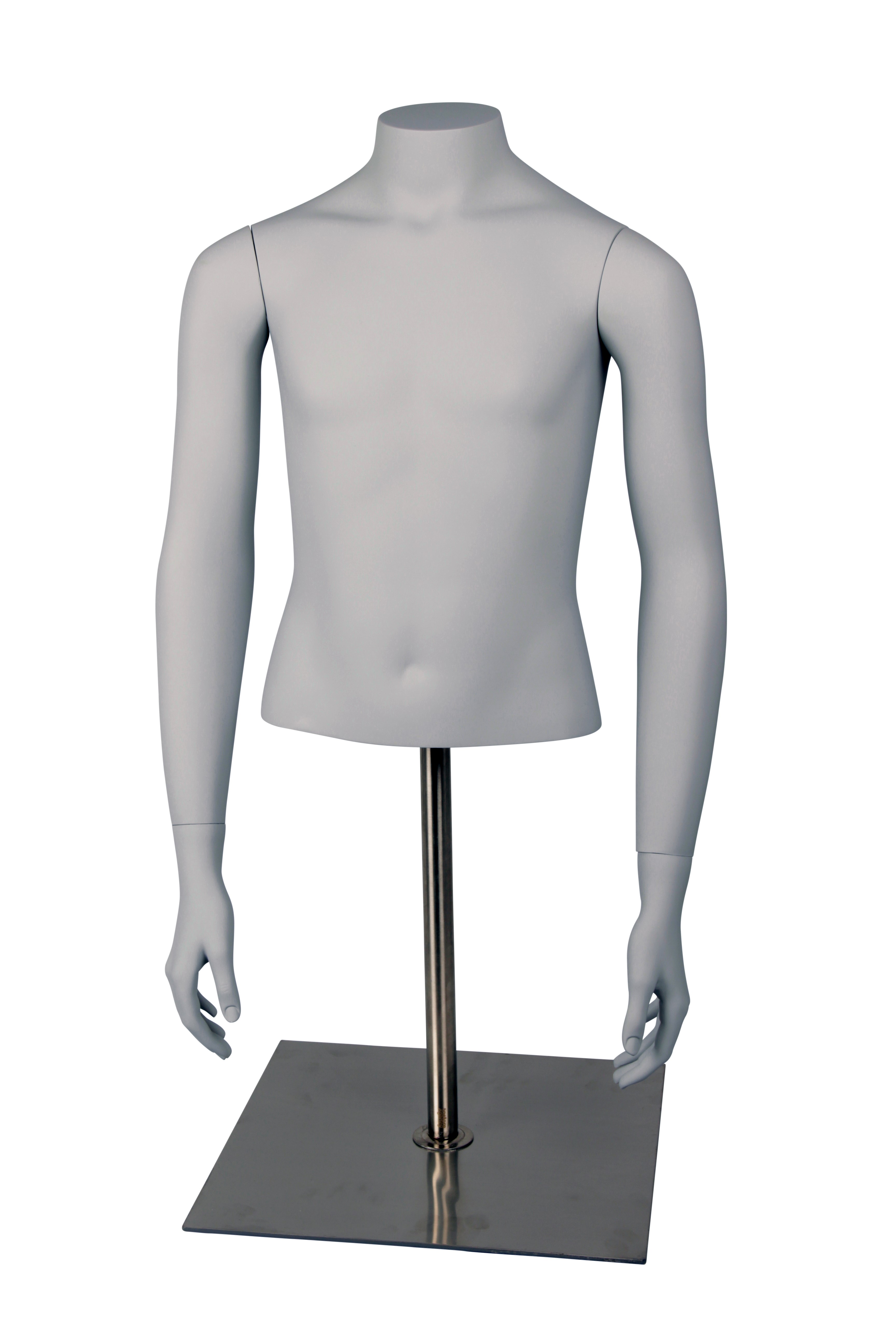 Torso junior CARLO88, matta vaaleanharmaa 1/pakkaus