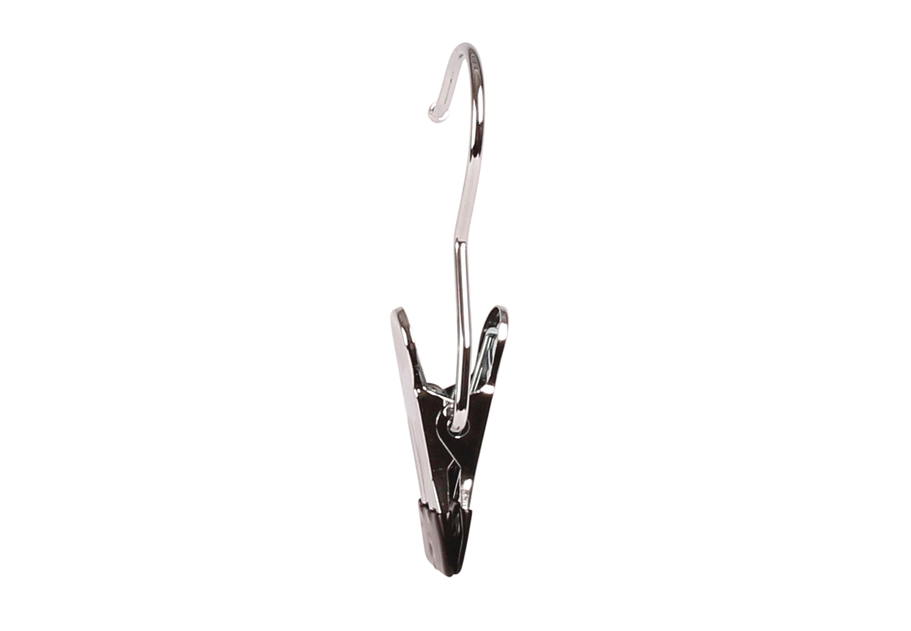 Enkeltklips 686 11 cm, krom/svart, 100stk/pakke. - 2