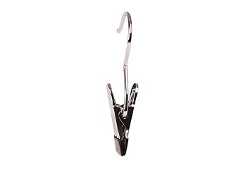 Enkelt clips 686 11 cm, krom/sort, 100stk/pakke.