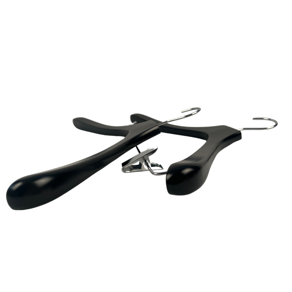 Kaareva puinen levä, musta, 42 cm - 5