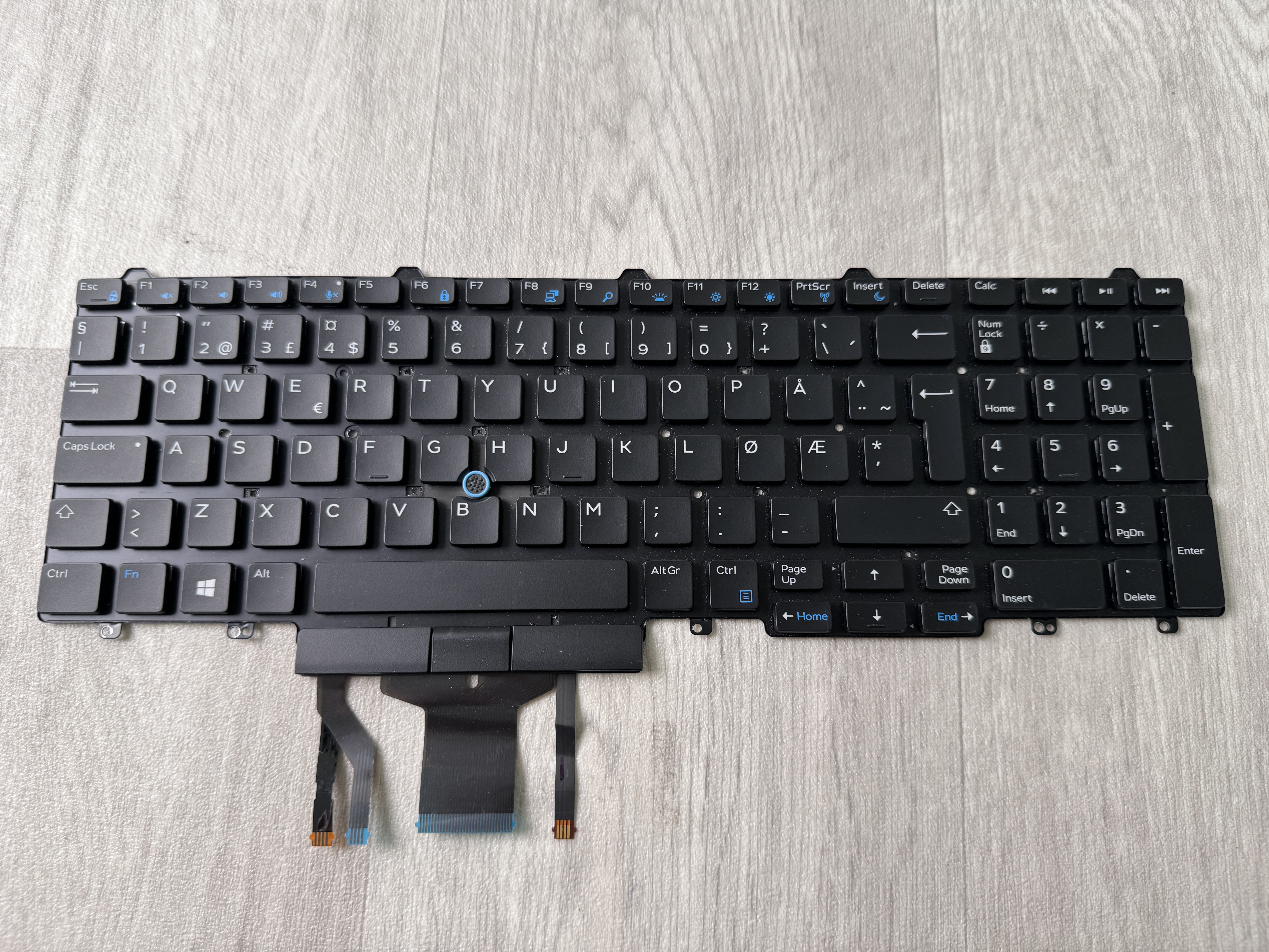 Original Dell Tangentbord / Keyboard (NORSK) till Dell Latitude E5550 E5570 E5580 5580 0CFRG6