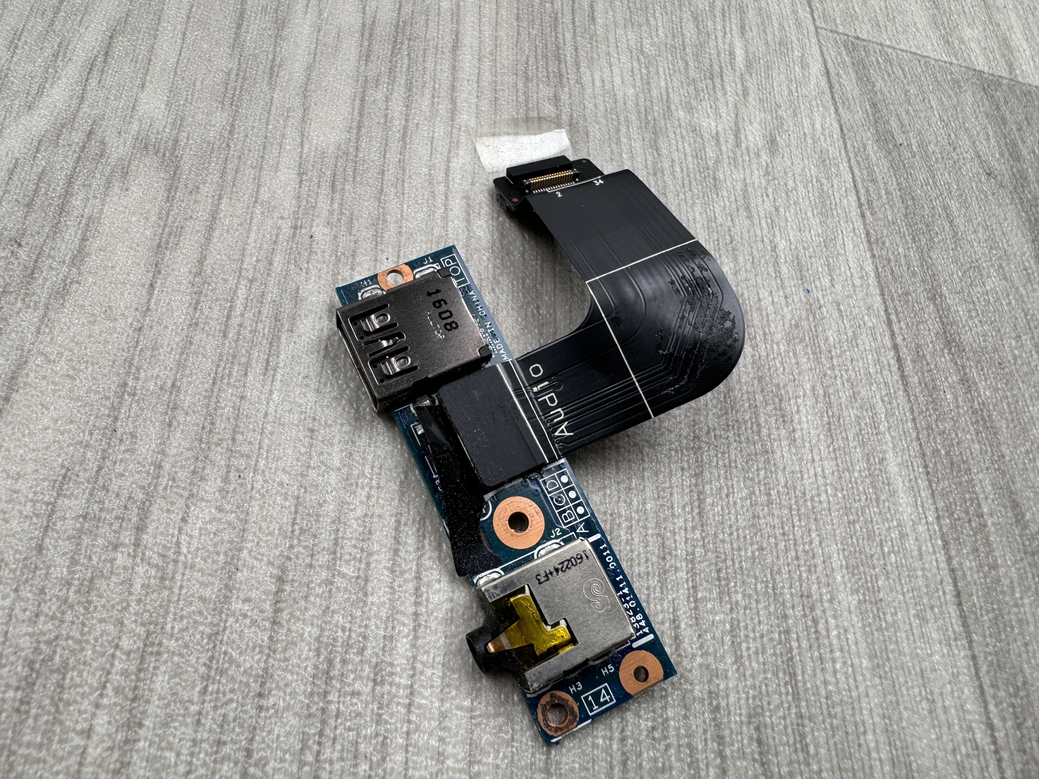 Original Lenovo Audio USB Sub Card Board + Cable Thinkpad X1 Carbon 2nd 3rd 04X5600 00HN985 SC50A10029
