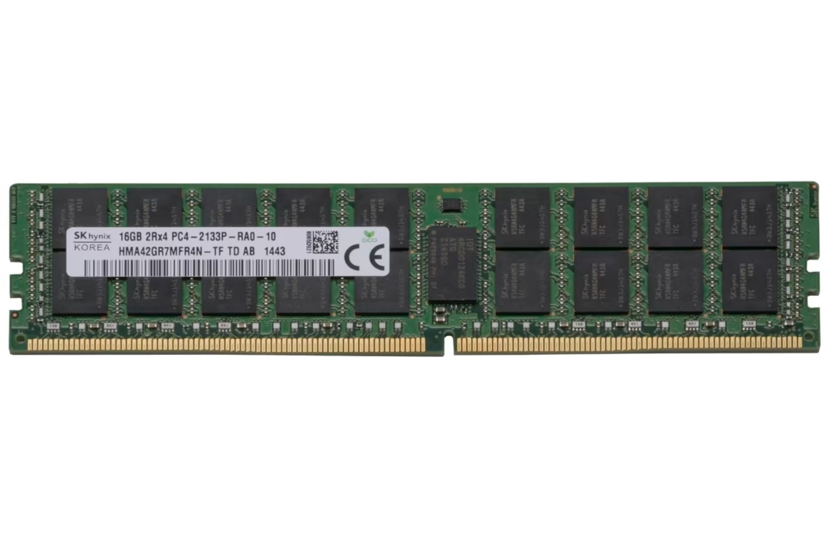 16GB DDR4 1x16GB SK Hynix RDIMM 2Rx4 ECC PC4-17000P-R 2133Mhz Dual Rank x4 Module
