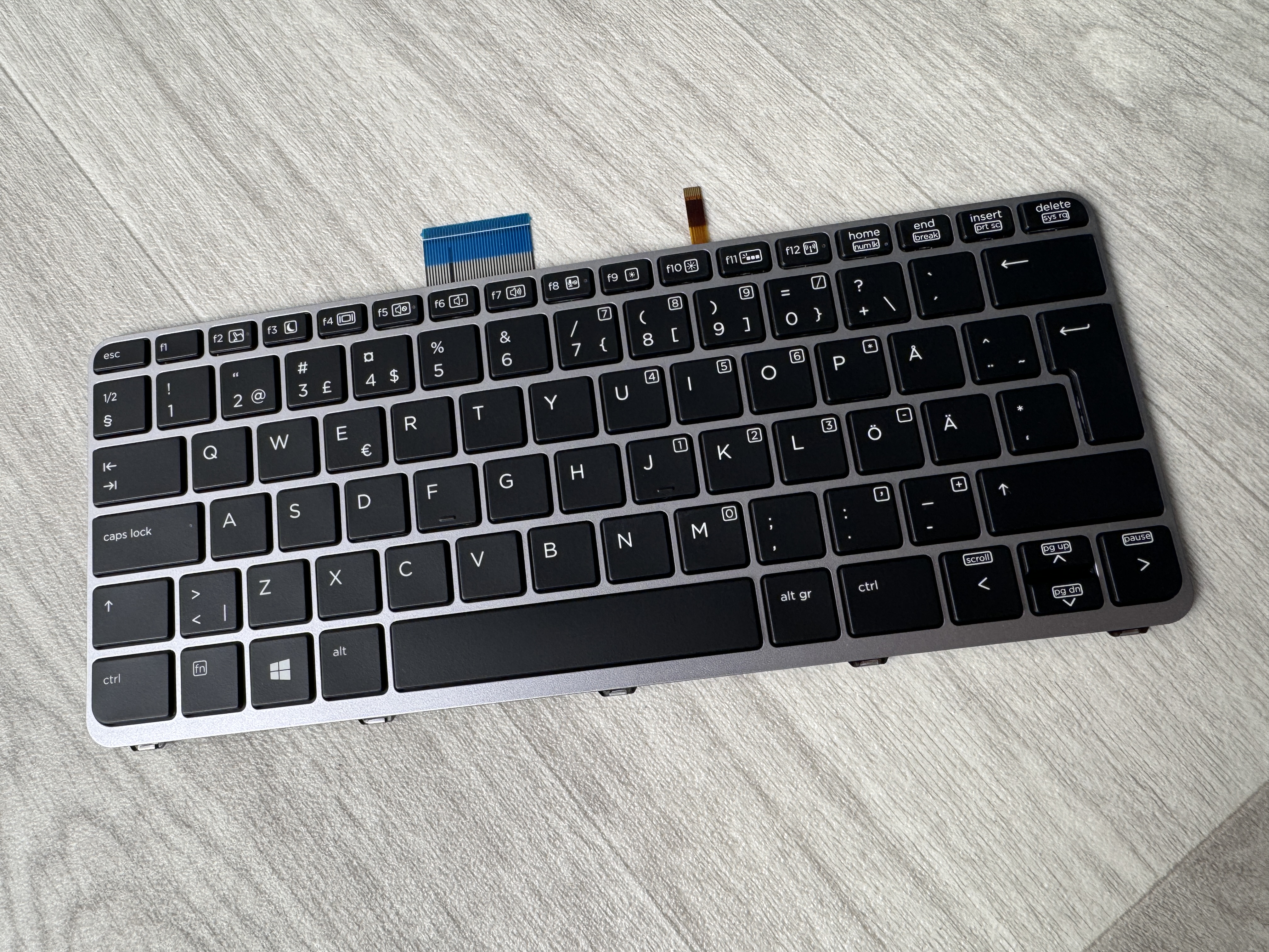HP EliteBook 1030 G1, Folio 1020 G1, 1030 G1 Keyboard / Tangentbord 752962-B71