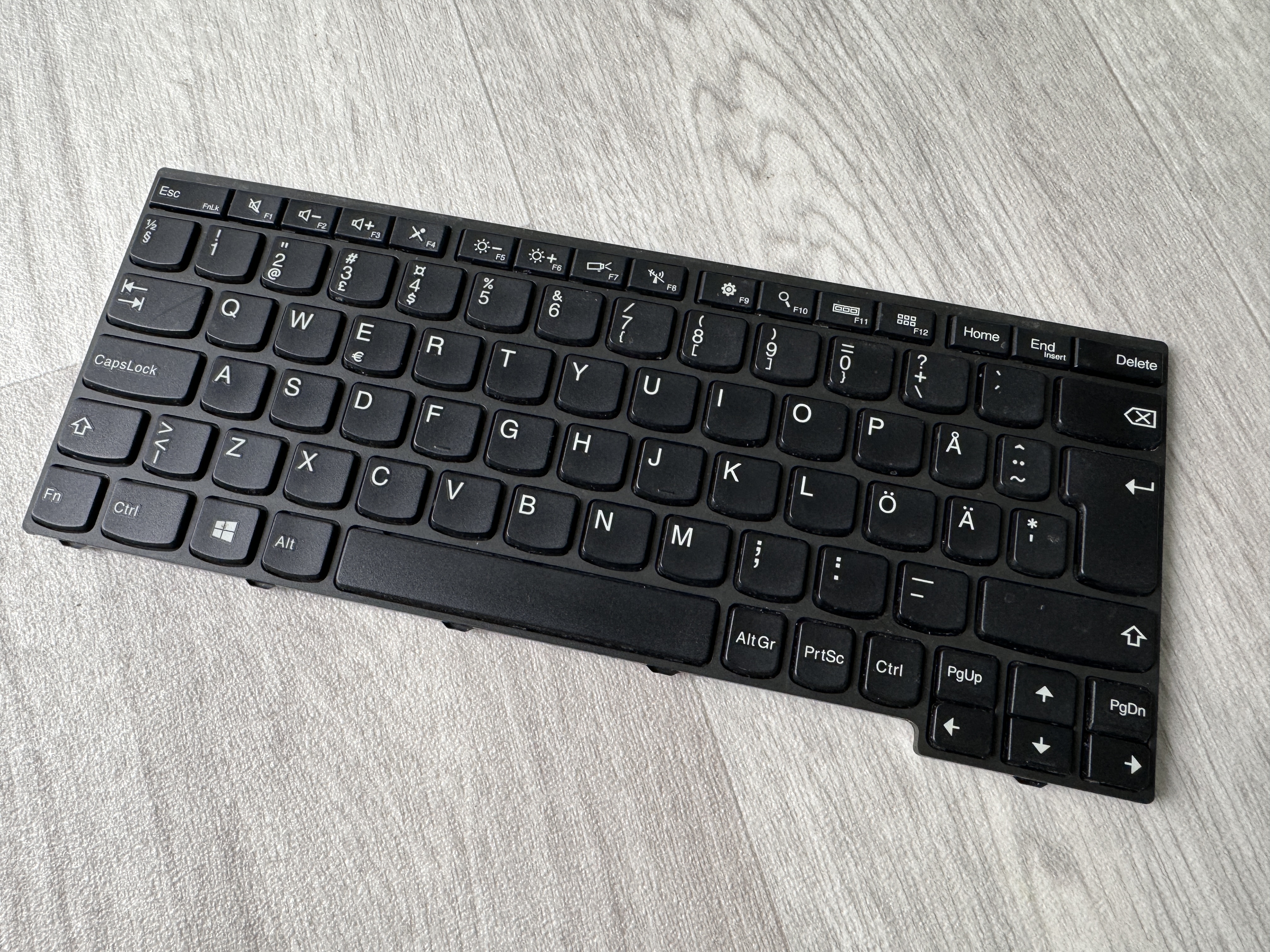 Original Tangentbord Keyboard Lenovo Thinkpad Yoga 11e 3rd Gen Swedish 01AW033