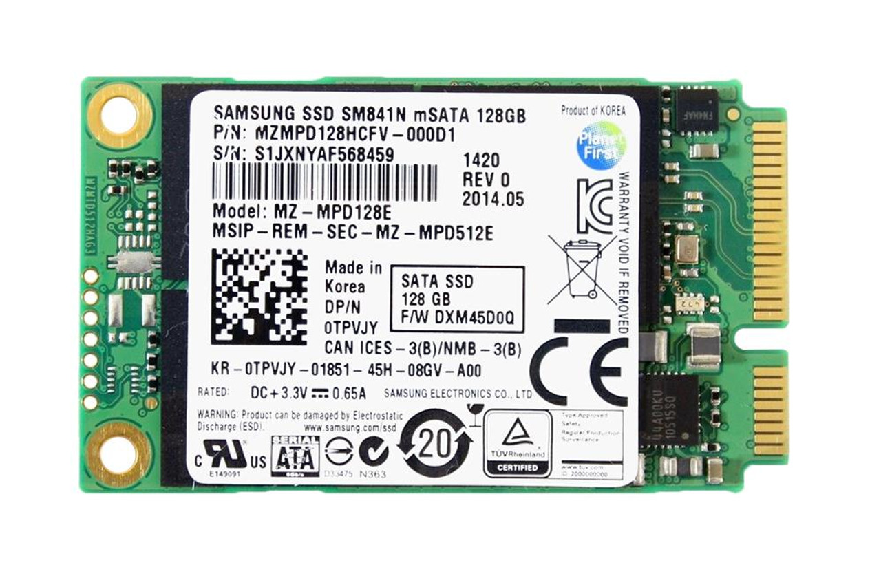 Begagnad 128GB Samsung SM841N SSD mSATA MZMPD128HCFV