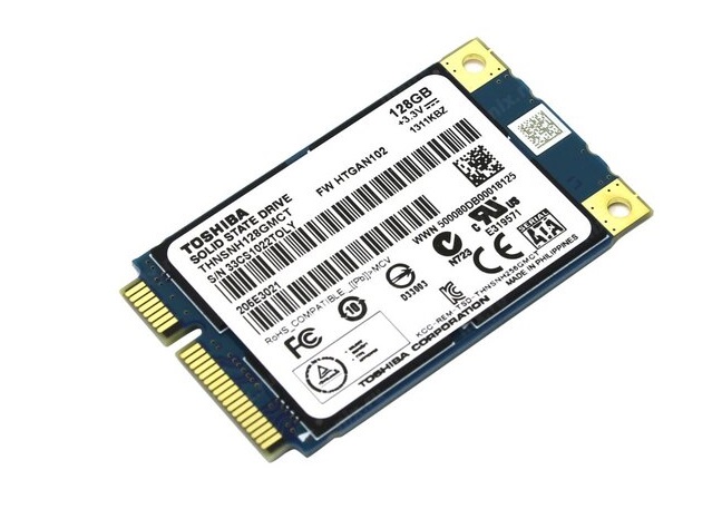 Begagnad 128GB Toshiba SSD mSATA THNSNH128GMCT