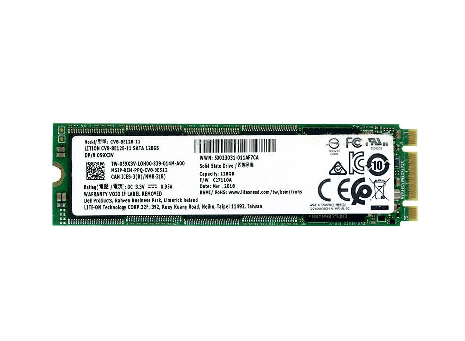 Begagnad 128GB LITE-ON SSD SATA M2 2280 CV8-8E128-11